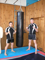 Михаил Козлов с тренером-ассистентом Алексеем Илюгиным