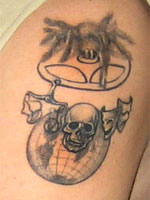 Самая неоднозначная татуировка кекусина из представленных в нашей галлерее.