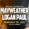 Стали известны коэффициенты ставок на поединок Флойд Мейвезер против Логана Пола