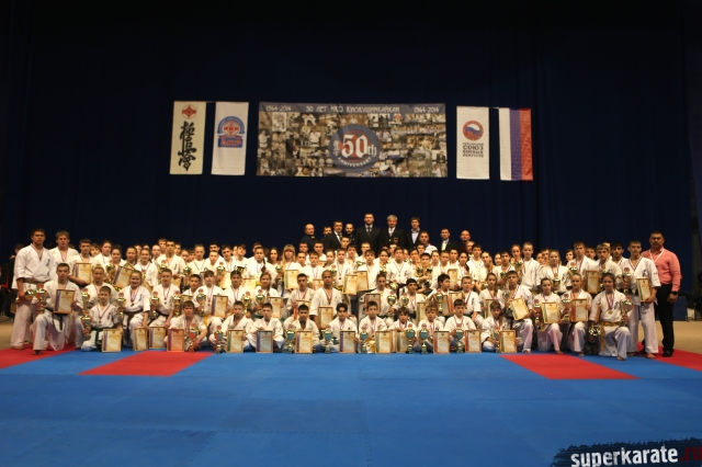 Призеры Первенства России по киокушинкай каратэ 2014