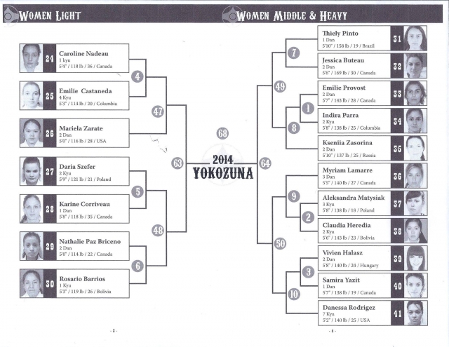 Draw All American Open International Karate Championships (women)