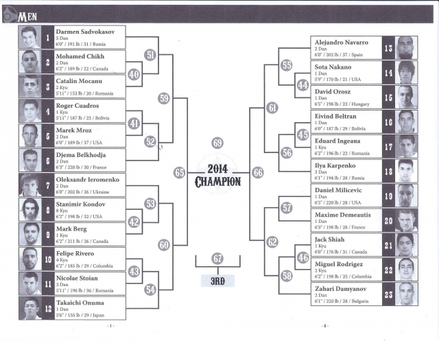Draw All American Open International Karate Championships