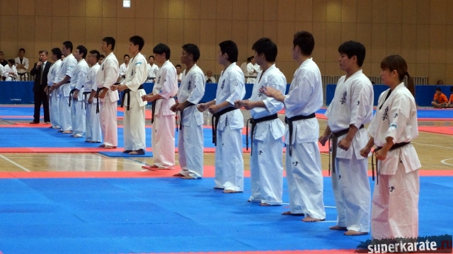 Бойцы сборной Японии по киокушинкай Бойцы сборной Японии по киокушинкай