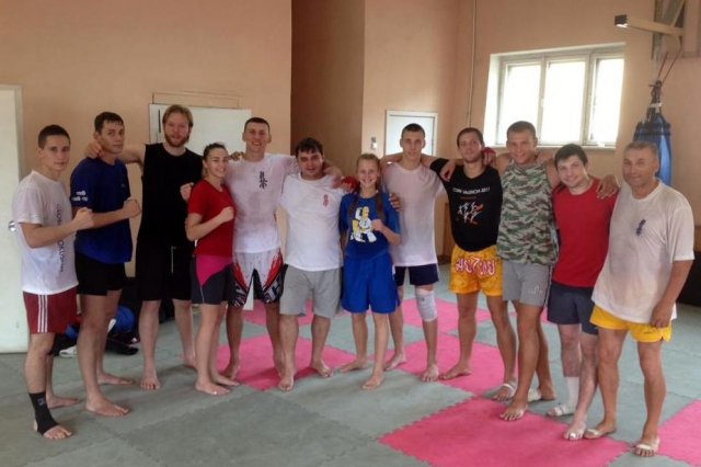 Участники сборов по кумитэ