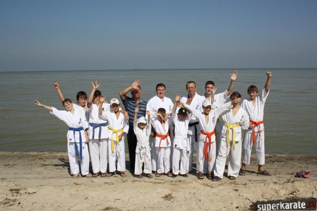 Каратисты на Азовском море