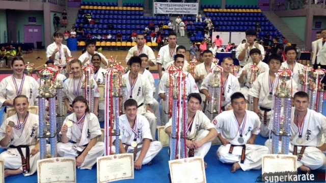 Призеры 15-го Открытого Чемпионата Азии по Шинкиокушинкай Призеры 15-го Открытого Чемпионата Азии по Шинкиокушинкай