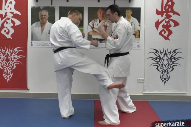 Алексей Горохов - лоу кик с ближней дистанции Алексей Горохов - лоу кик с ближней дистанции