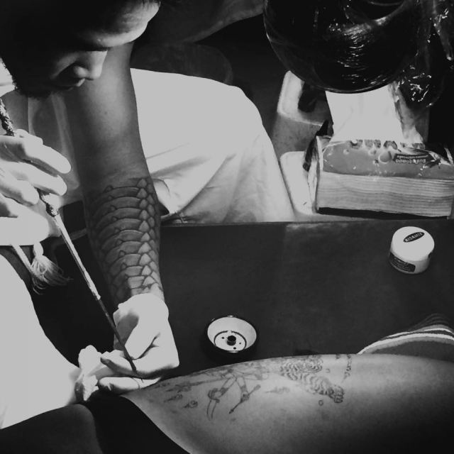 Процесс нанесения Сак Янт