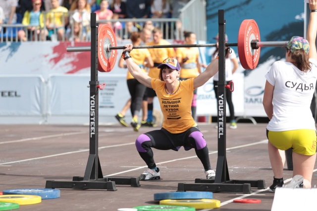 Елена Гулько OverheadSquat (приседания со штангой над головой) - 70 кг