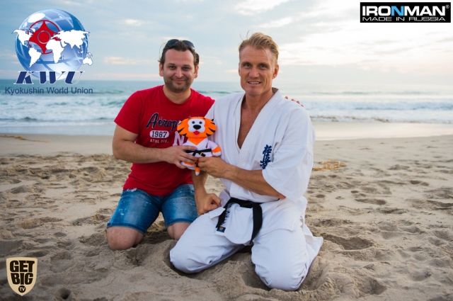 Роман Джабелов и Дольф Лундгрен Роман Джабелов и Дольф Лундгрен