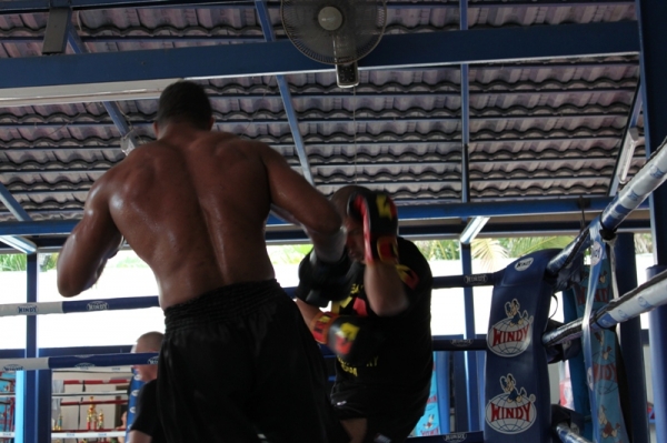 Спарринг бойцов К-1