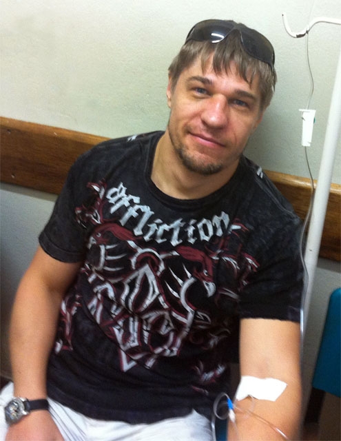 Михаил Медовщиков в госпитале Браганса-Паулиста