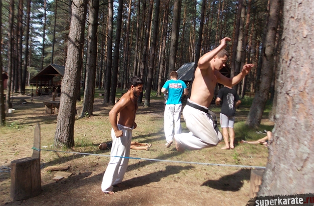 Тренировка каратистов