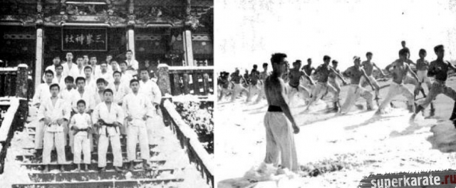 Киокушин босыми ногами по снегу