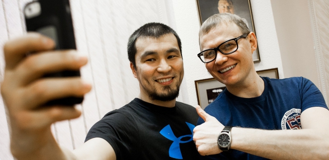 Дармен Садвокасов и Сергей Лекомцев